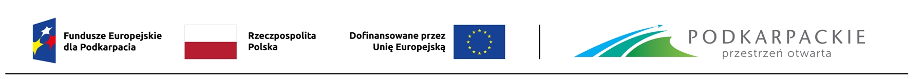 Logo funduszy dla Podkarpacia, Rzeczpospolita Polska, Podkarpacki Urząd Wojewódzk